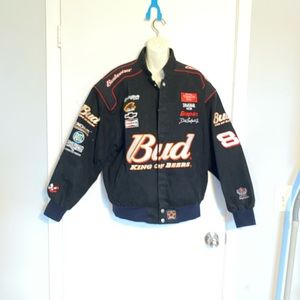 Dale Earnhardt Jr Authentic Budweiser SnapOn Embroidered Signature Racing Jacket